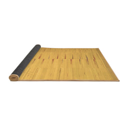 Sideview of Abstract Brown Contemporary Rug, con1261brn