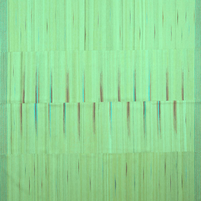 Square Abstract Turquoise Contemporary Rug, con1261turq