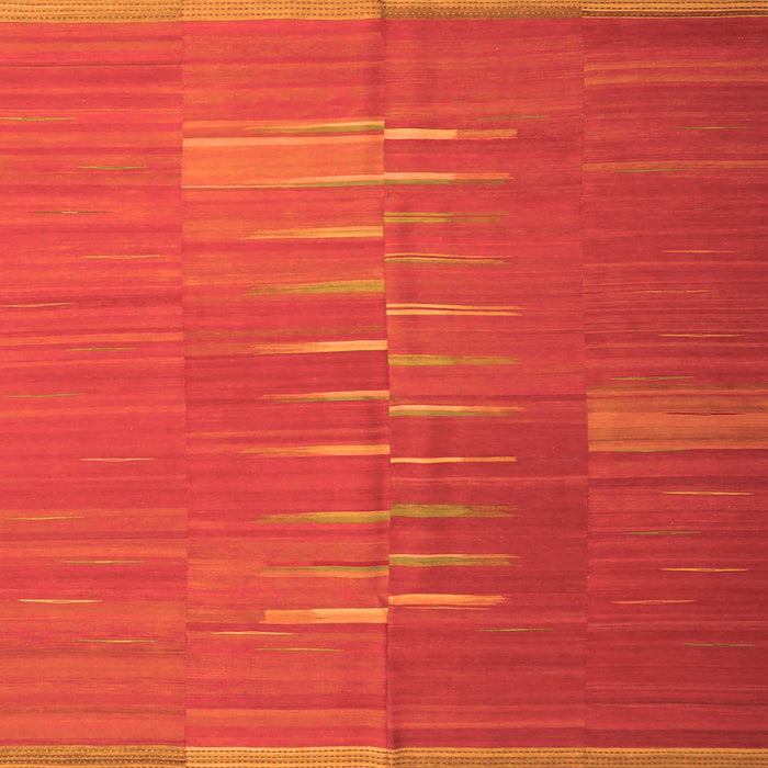 Serging Thickness of Oriental Orange Traditional Rug, con1262org