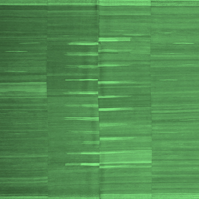 Square Machine Washable Oriental Emerald Green Traditional Area Rugs, wshcon1262emgrn