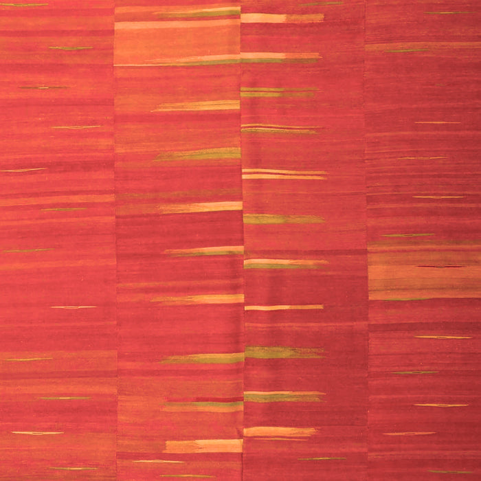 Serging Thickness of Machine Washable Oriental Orange Traditional Area Rugs, wshcon1262org