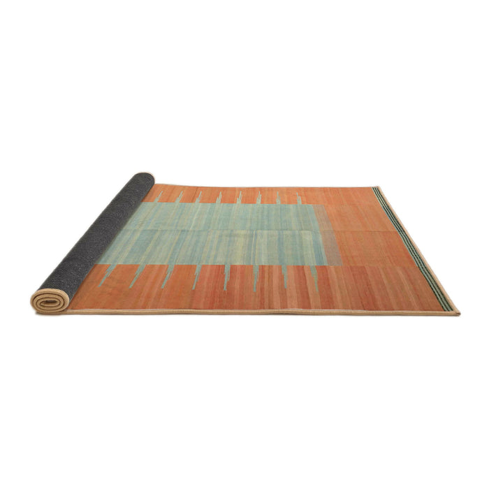 Thickness of Contemporary Neon Orange Modern Rug, con1263