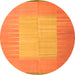 Square Abstract Orange Contemporary Rug, con1263org