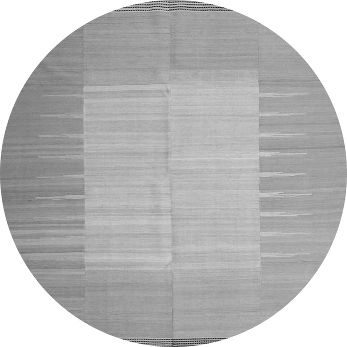 Square Abstract Gray Contemporary Rug, con1263gry