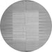 Square Abstract Gray Contemporary Rug, con1263gry