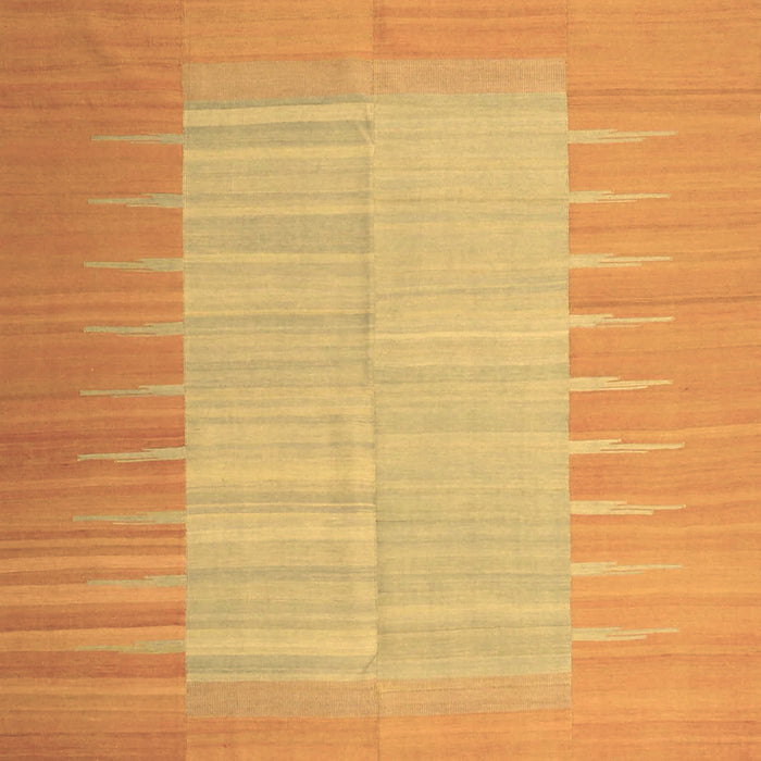 Machine Washable Abstract Brown Contemporary Rug, wshcon1263brn