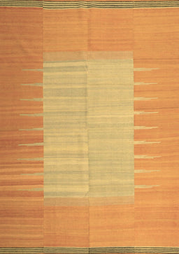 Abstract Brown Contemporary Rug, con1263brn