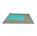 Sideview of Machine Washable Abstract Light Blue Contemporary Rug, wshcon1263lblu