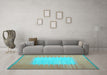 Machine Washable Abstract Light Blue Contemporary Rug in a Living Room, wshcon1263lblu