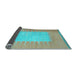 Sideview of Abstract Light Blue Contemporary Rug, con1263lblu