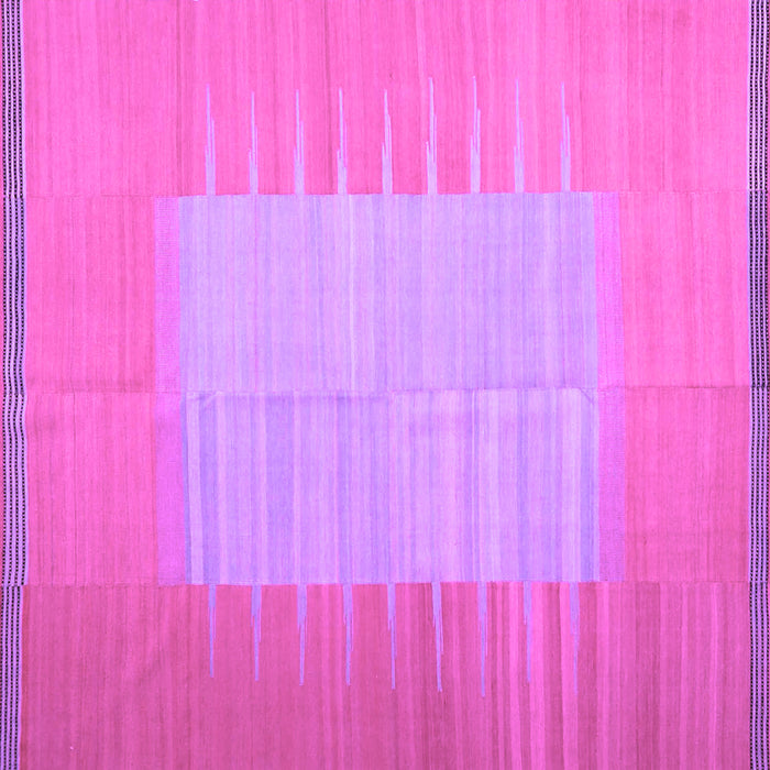 Square Abstract Purple Contemporary Rug, con1263pur