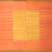 Serging Thickness of Abstract Orange Contemporary Rug, con1263org