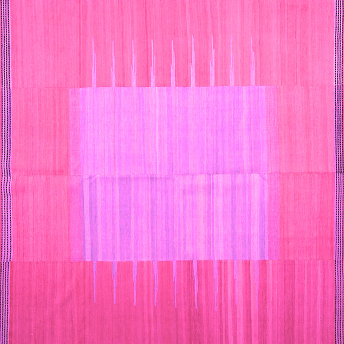 Square Abstract Pink Contemporary Rug, con1263pnk
