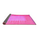 Sideview of Abstract Pink Contemporary Rug, con1263pnk