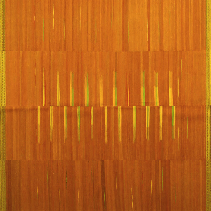 Square Oriental Yellow Traditional Rug, con1264yw