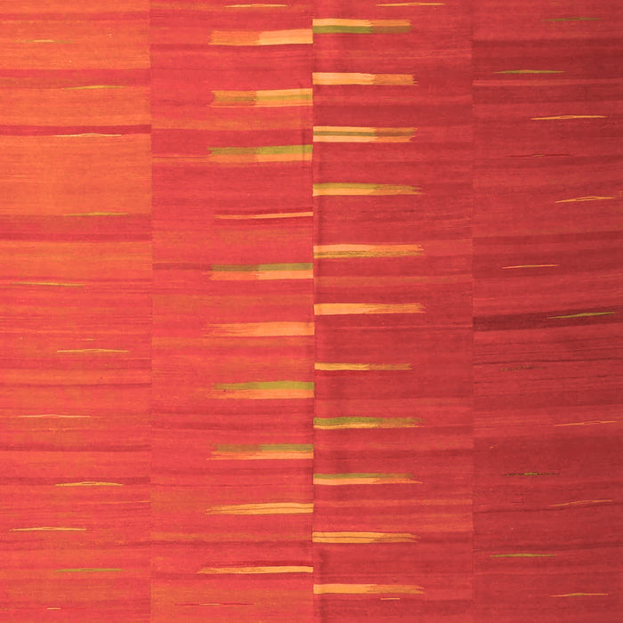 Serging Thickness of Machine Washable Oriental Orange Traditional Area Rugs, wshcon1264org