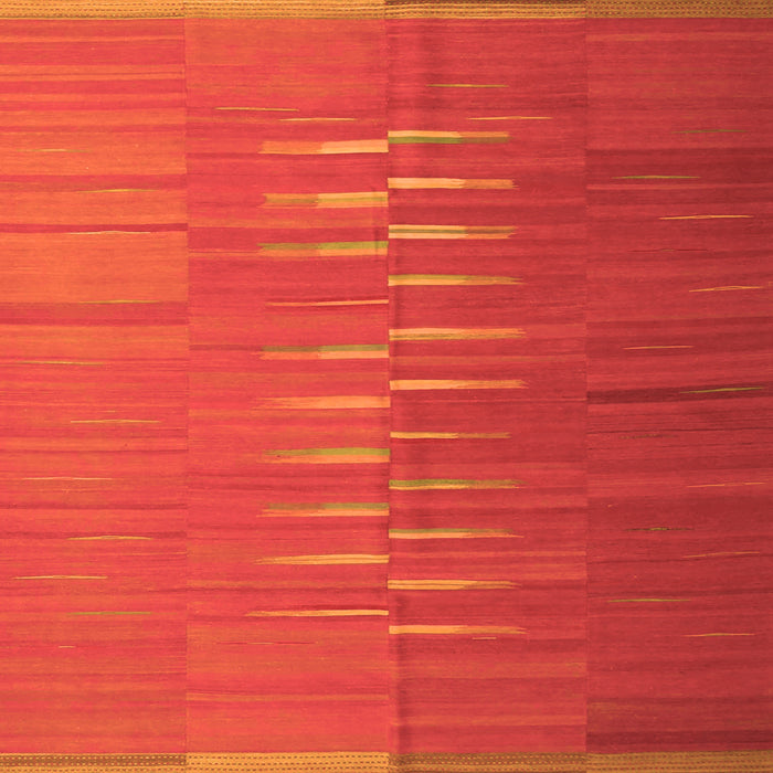 Serging Thickness of Oriental Orange Traditional Rug, con1264org