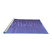 Sideview of Machine Washable Oriental Blue Traditional Rug, wshcon1264blu