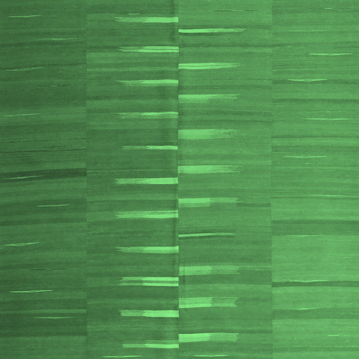 Machine Washable Oriental Emerald Green Traditional Area Rugs, wshcon1264emgrn