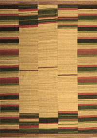 Abstract Brown Contemporary Rug, con1265brn