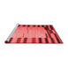 Contemporary Red Washable Rugs