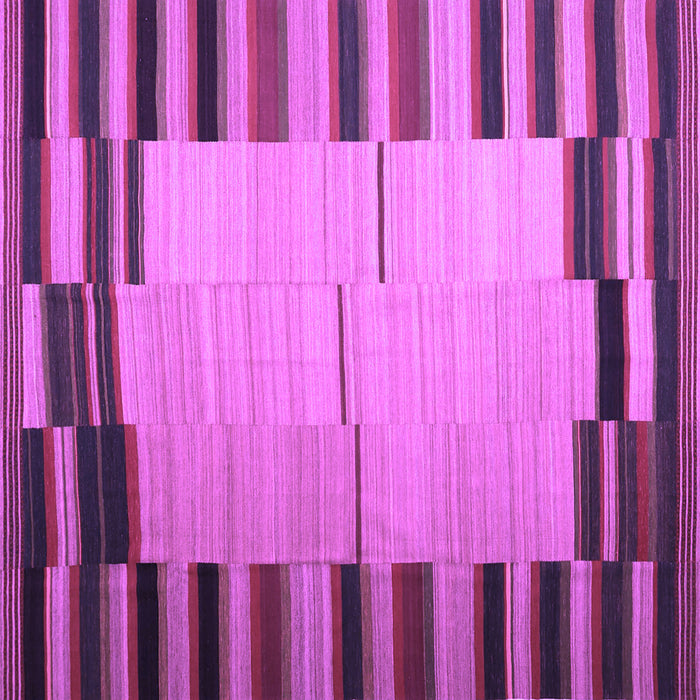 Square Abstract Purple Contemporary Rug, con1265pur