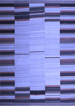 Abstract Blue Contemporary Rug, con1265blu
