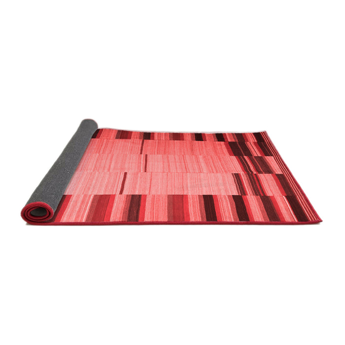 Abstract Red Contemporary Area Rugs