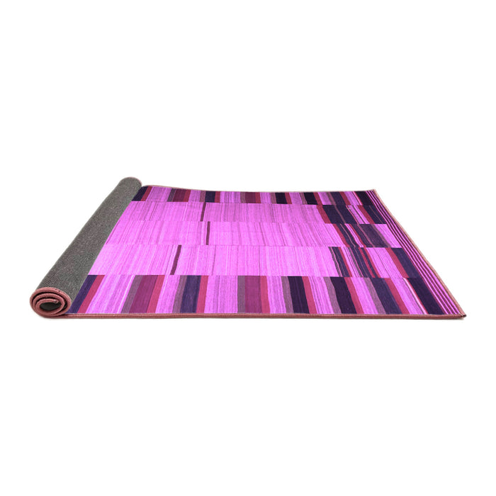 Sideview of Abstract Purple Contemporary Rug, con1265pur
