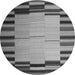 Square Abstract Gray Contemporary Rug, con1265gry