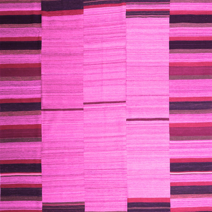 Machine Washable Abstract Pink Contemporary Rug, wshcon1265pnk
