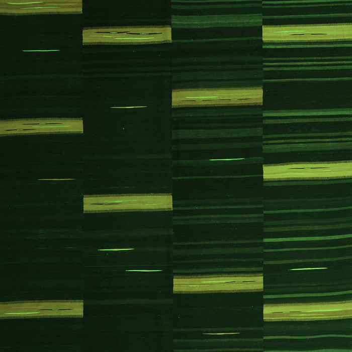 Abstract Green Contemporary Rug, con1266grn