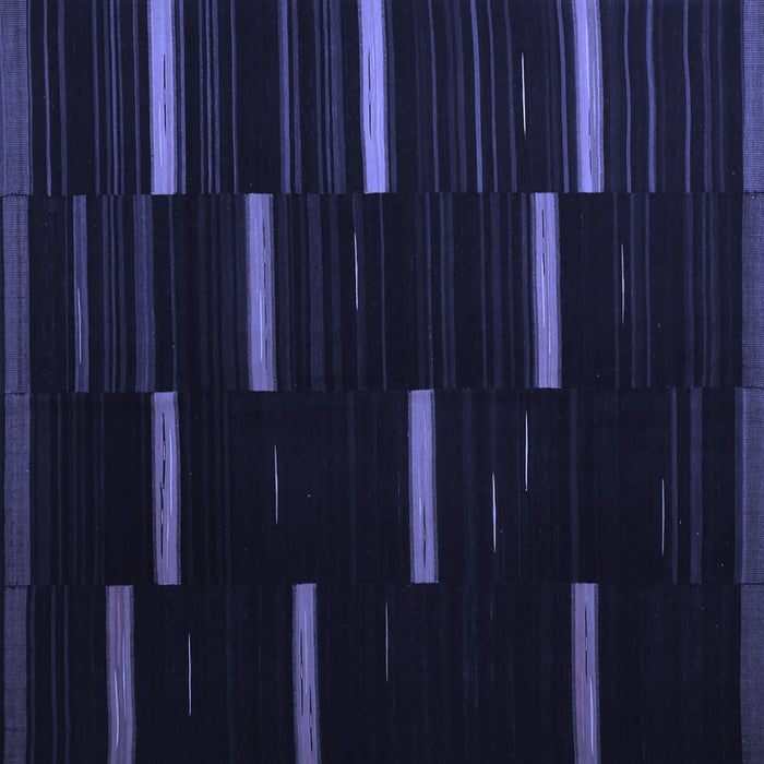 Square Abstract Blue Contemporary Rug, con1266blu