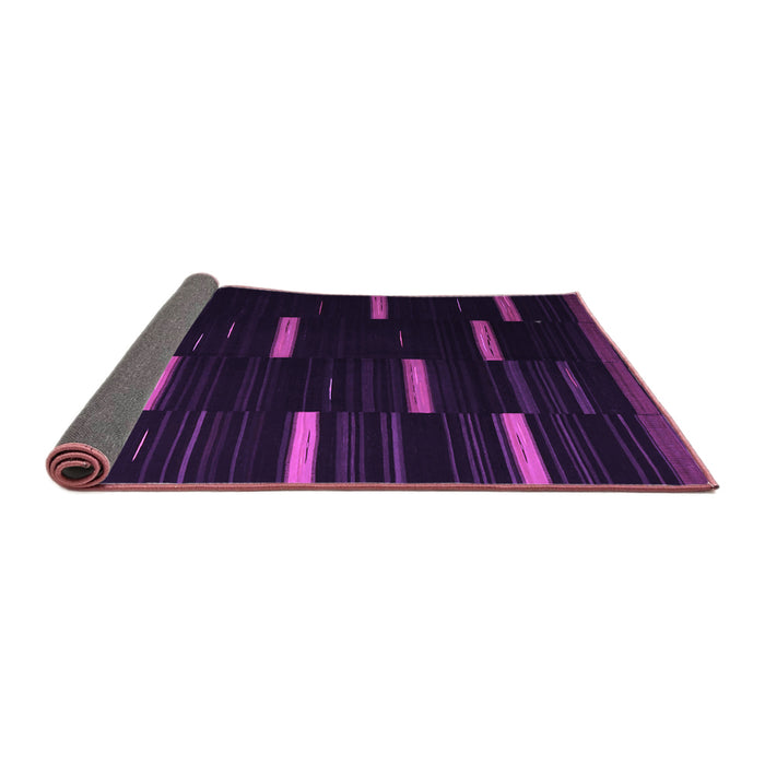 Sideview of Abstract Purple Contemporary Rug, con1266pur