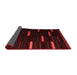 Abstract Red Contemporary Area Rugs