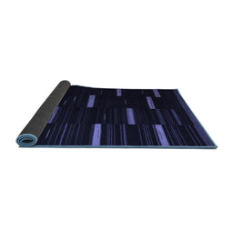 Sideview of Abstract Blue Contemporary Rug, con1266blu