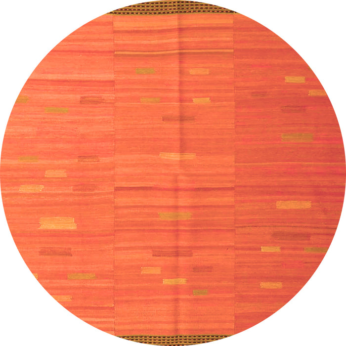 Square Southwestern Orange Country Rug, con1267org