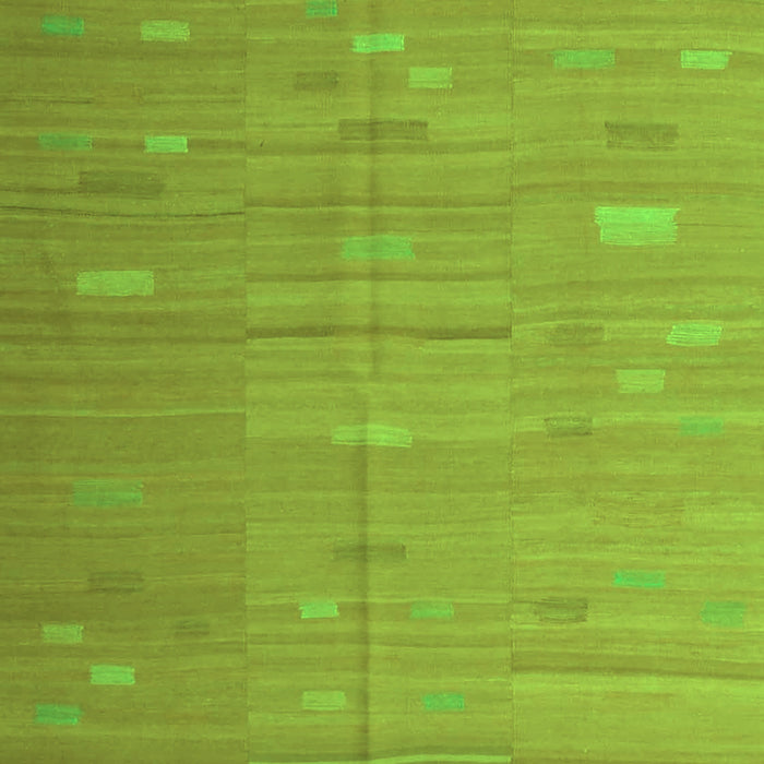 Serging Thickness of Machine Washable Southwestern Green Country Area Rugs, wshcon1267grn