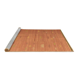 Sideview of Machine Washable Southwestern Brown Country Rug, wshcon1267brn