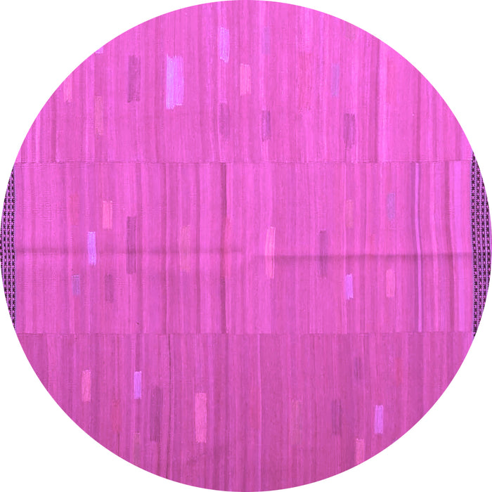 Round Southwestern Purple Country Rug, con1267pur