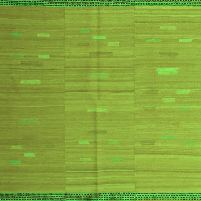 Serging Thickness of Southwestern Green Country Rug, con1267grn