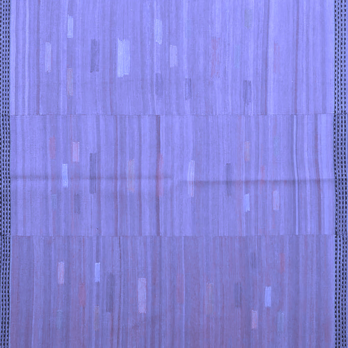 Square Machine Washable Southwestern Blue Country Rug, wshcon1267blu