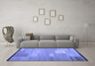 Machine Washable Abstract Blue Contemporary Rug in a Living Room, wshcon1268blu