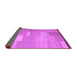 Sideview of Abstract Purple Contemporary Rug, con1268pur