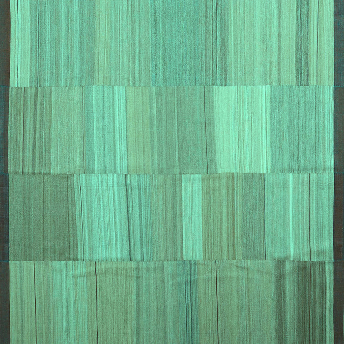 Square Abstract Turquoise Contemporary Rug, con1268turq