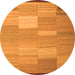 Square Abstract Orange Contemporary Rug, con1268org