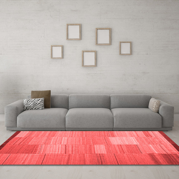 Contemporary Red Washable Rugs