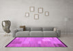 Machine Washable Abstract Purple Contemporary Area Rugs in a Living Room, wshcon1268pur