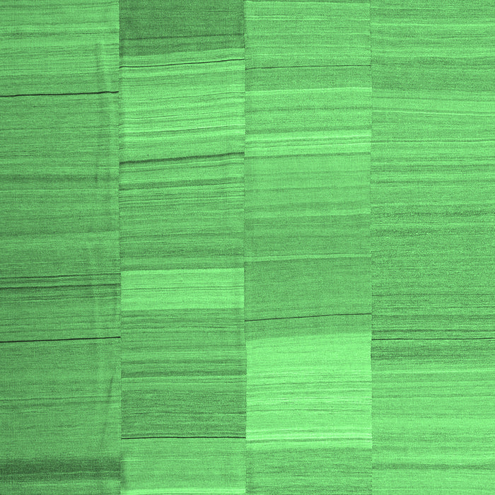 Machine Washable Abstract Emerald Green Contemporary Area Rugs, wshcon1268emgrn