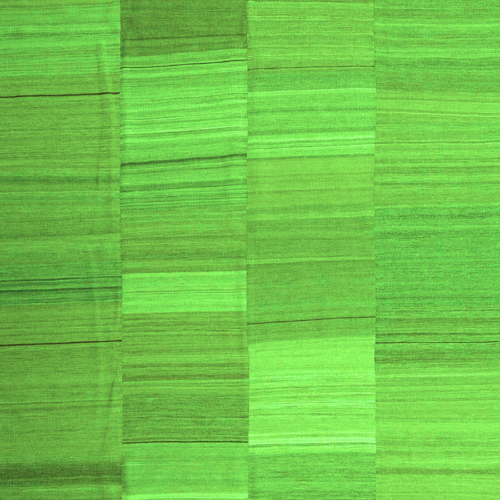 Serging Thickness of Machine Washable Abstract Green Contemporary Area Rugs, wshcon1268grn